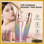 Rechargeable Women’s Eyebrow Hair Trimmer ABS Plastic Design