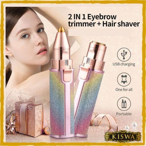 Rechargeable Women’s Eyebrow Hair Trimmer ABS Plastic Design