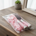 Pink 4 Piece Hair Brush Set Providing Premium Quality With Fashionable Design Comfortable Grip