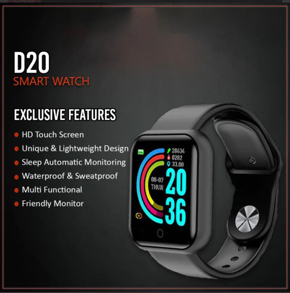 Smartwatch, D20 Ultra, with Fitness Tracking and Smart Notifications