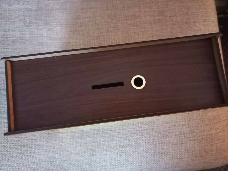 Umrah Saving Box – Box For Umrah Saving | Umrah Saving Box – Best Quality Umrah Saving Box – Umrah Saving Box Dark Brown, Wooden Money Box for Umrah – 210,000