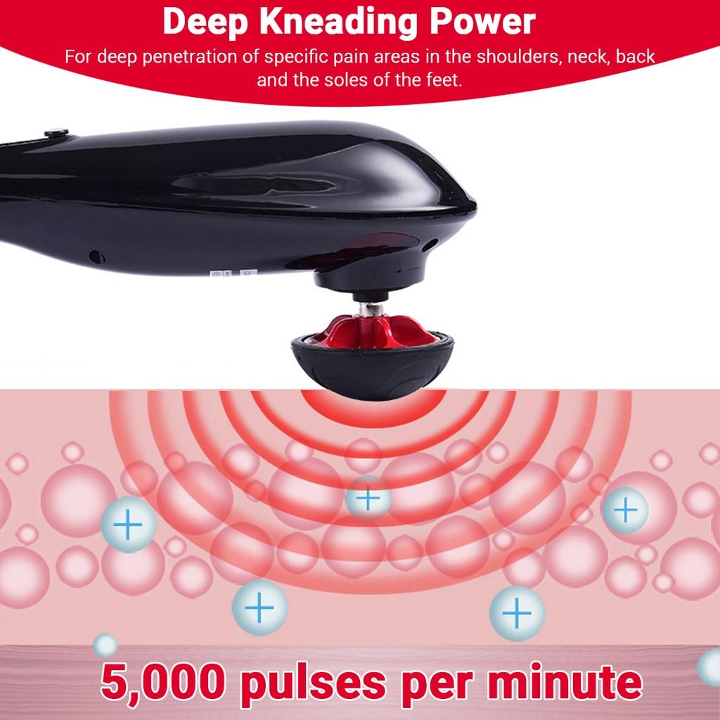 Massager, Handheld Electric with Heat and 7 for Body