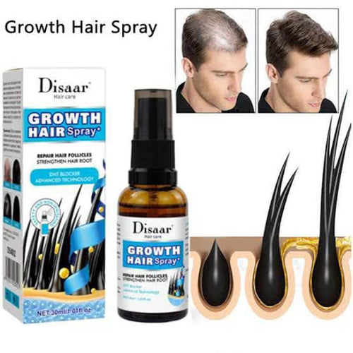 Disaar Vegan Ginseng Root Hair Growth Spray (30ml, DS4002): Natural Strengthener & Anti-Hair Loss Treatment