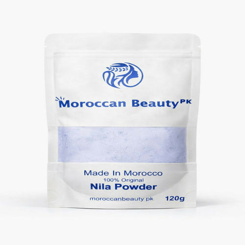 Moroccan Beauty Nila Powder 120g – Original Blue Nila Powder for Skin Brightening & Glow