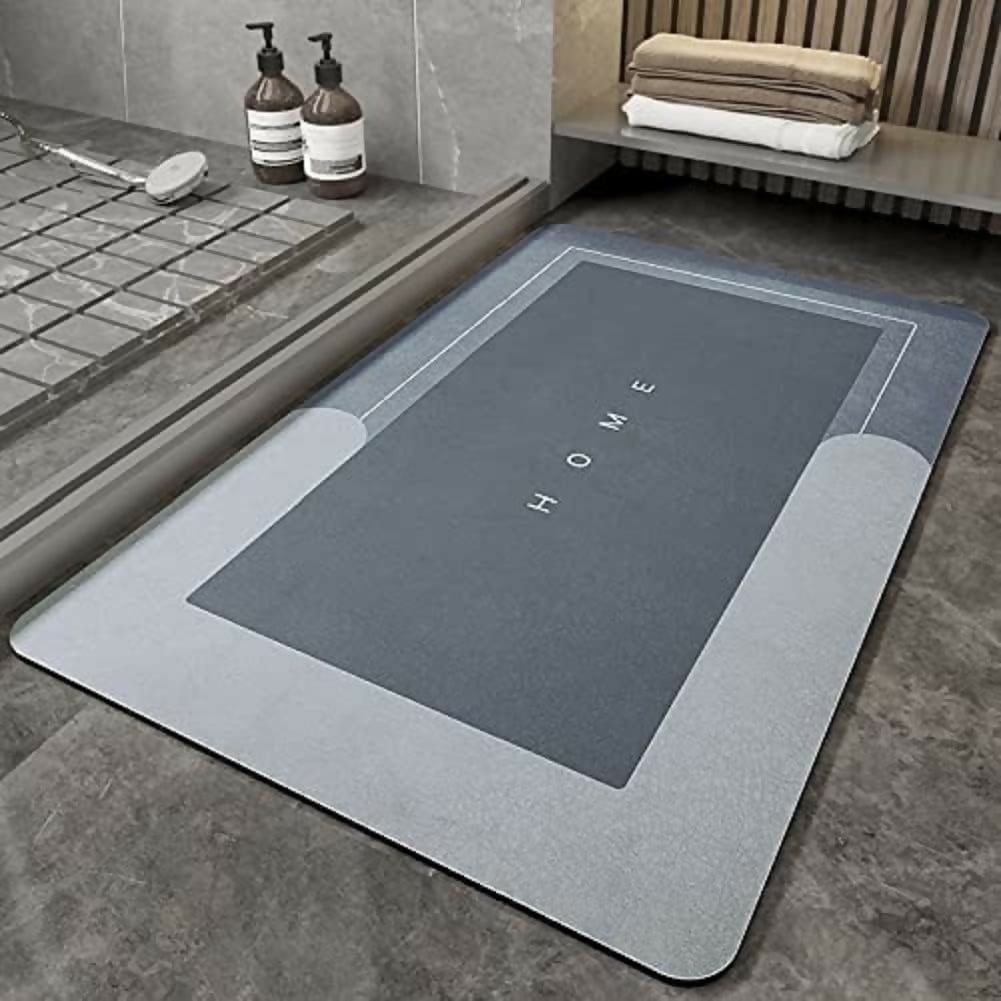 Best Quality Quick-Dry Non-Slip Home Mat – Absorbent, Washable Square Floor Mat for Bathroom, Kitchen & Entryway – Random Color