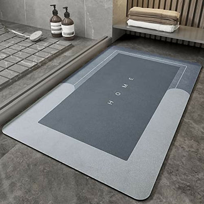 Best Quality Quick-Dry Non-Slip Home Mat – Absorbent, Washable Square Floor Mat for Bathroom, Kitchen & Entryway – Random Color