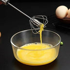 Hand Pressure Semi-Automatic Egg Beater Kitchen Accessories Tools Self Turning Cream Utensils Whisk Manual Mixer (30.5x6.5cm)