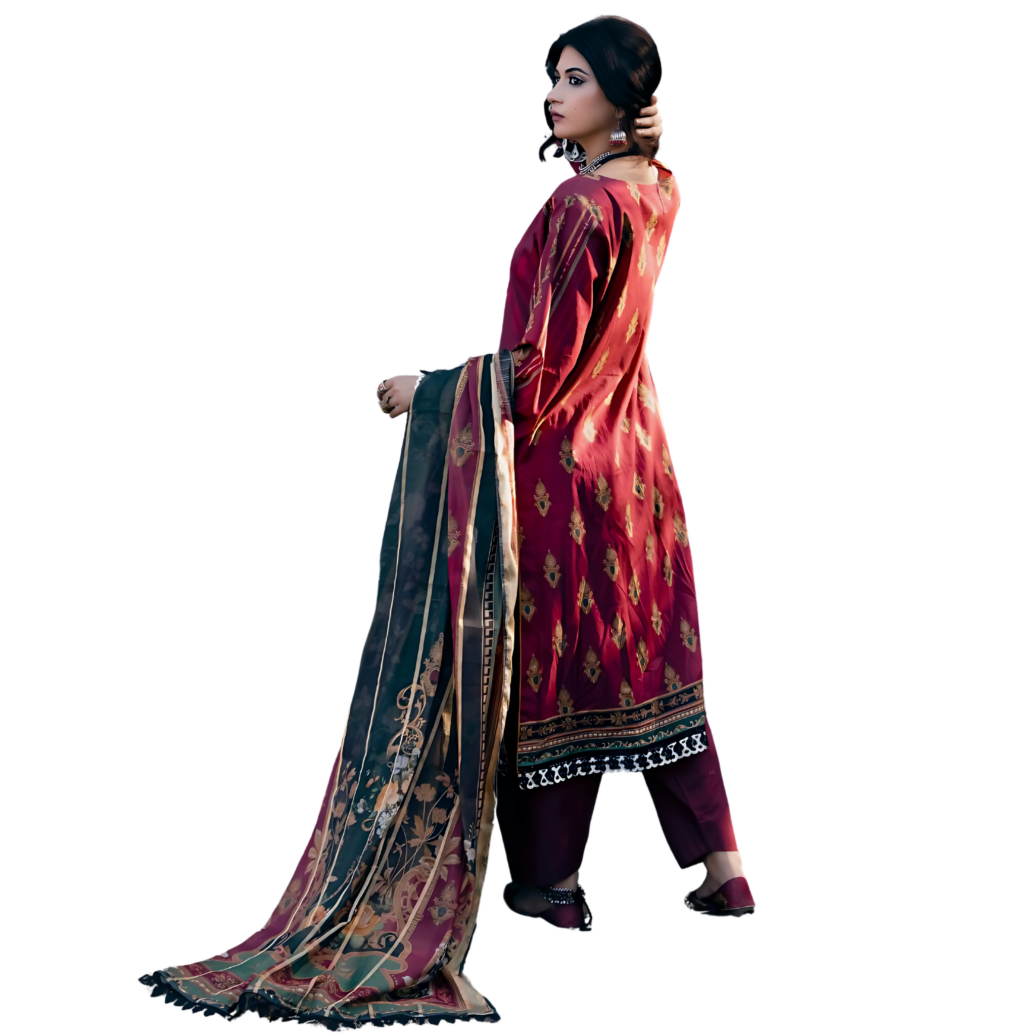 Unstitched Lawn Suit