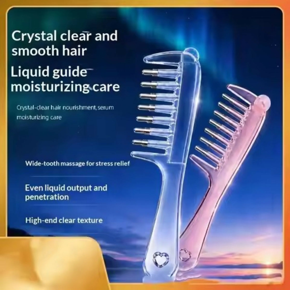 Scalp Massage & Relaxing Comb with Rolling Balls – Gentle Head Massager Comb for Scalp Massage, Hair Care & Relaxation (Random Color)