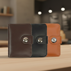 Pack Of 3 Men’s Premium Leather Wallets Stylish Durable Design