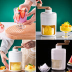 Manual Ice Shaver, Portable Hand-Crank Snow Cone & Slush Maker