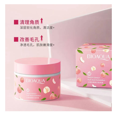 Bioaqua Exfoliating Face Gel with Peach Extract, Mild Peeling & Glow Support, 100g