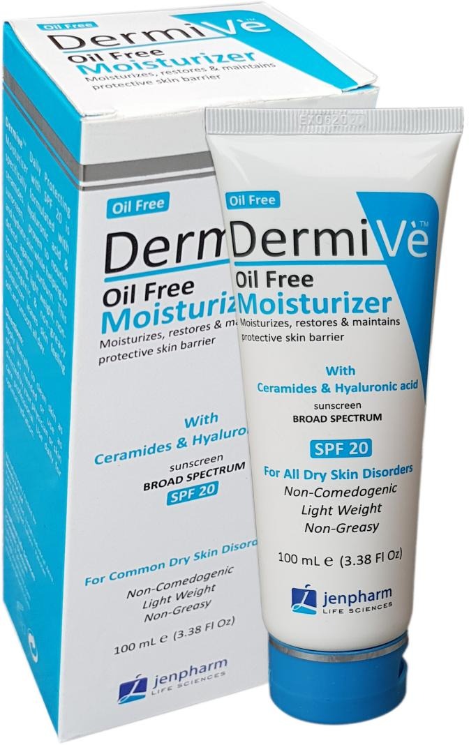 Dermive Oil Free Face Moisturizer For Oily And Sensitive Skin