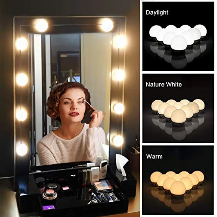 Vanity Mirror Fill Light, Adjustable Luminance 3 Colors LED