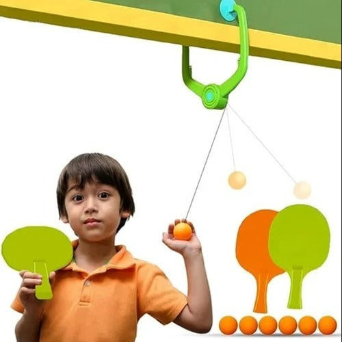 Children’s Indoor Hanging Table Tennis Toy Training Set