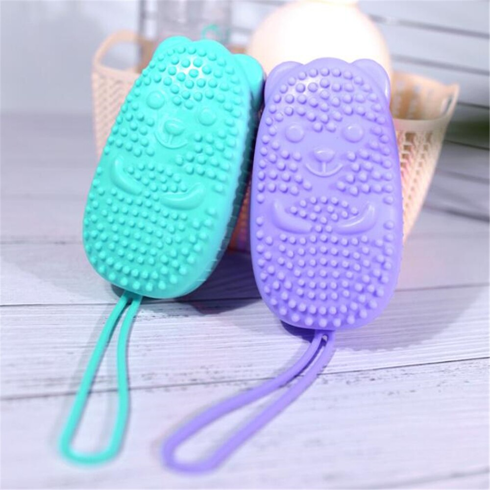 Body Scrubber, Silicone, Bath Massage Brush for Shower