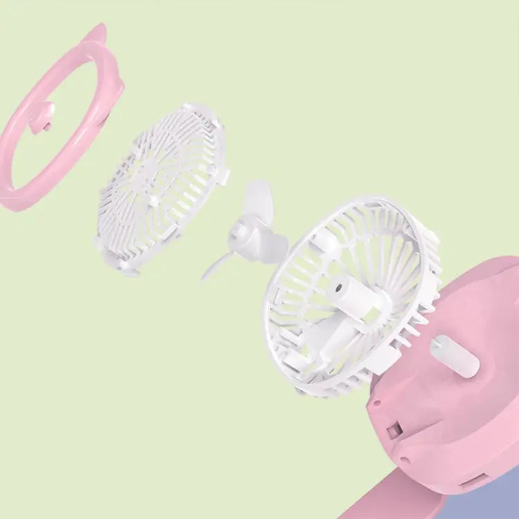 Wrist Cooling Fan, Mini Wearable with 3 Speed 360 Rotation LED Light