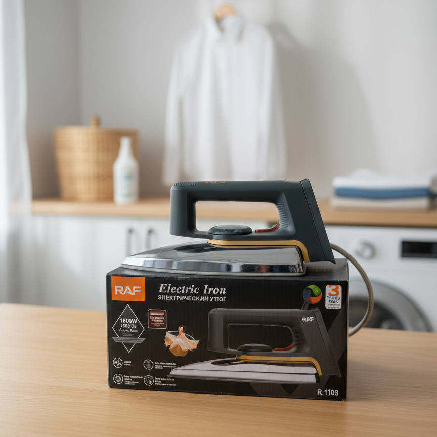 RAF Electric Iron R.1108, Professional Dry Iron