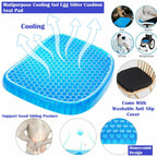 Egg Sitter Honeycomb Gel Seat Cushion, Pressure Relief Chair Pad