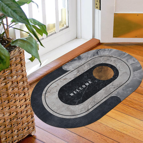 Door Mat, Soft Round, for Bathroom, Bedroom, and Entrance