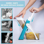 Mandoline Slicer Safe Vegetable Cutter – Adjustable Multi-Function Grater