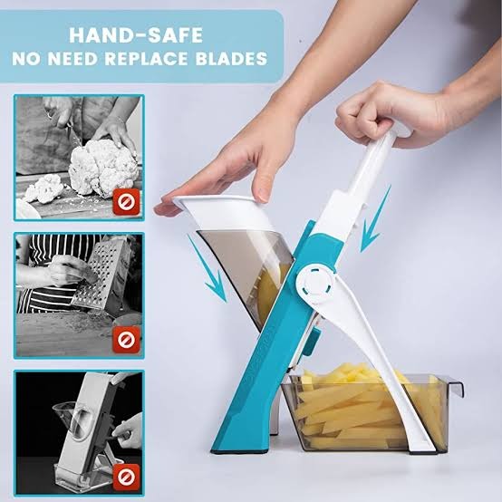 Mandoline Slicer Safe Vegetable Cutter – Adjustable Multi-Function Grater