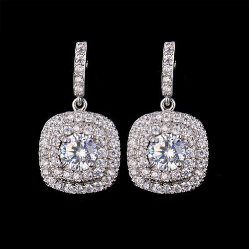 Crystal Earrings, Sparkling Dangle, for Girls
