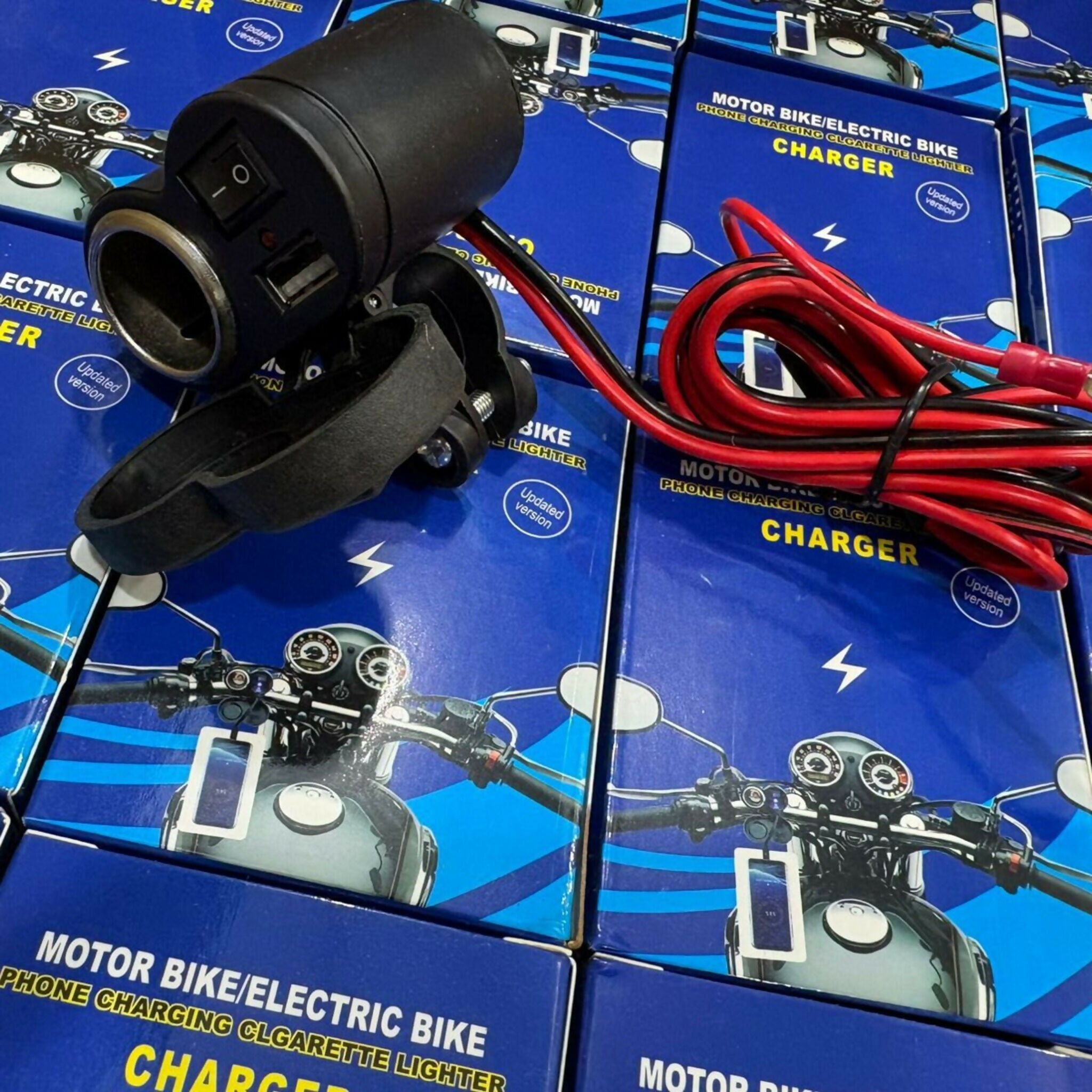 Motorcycle Handlebar Phone Charger