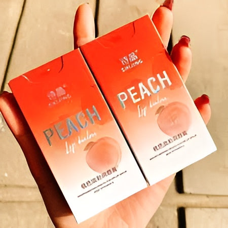 3 In 1 Shijing Peach Lip Balm – 3-in-1 Moisturizing, Hydrating, Protective &amp; Nourishing Lip Care with Vitamin E – Natural Peach Flavor, Organic, Vegan &amp; Cruelty-Free