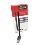WiFi Adapter, Alfa Net UW11 Wireless, 2.4GHz 300Mbps with Antenna for PC & Lap