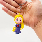 Keychain, Disney Princess Anime Figure Soft Rubber Bag Accessory