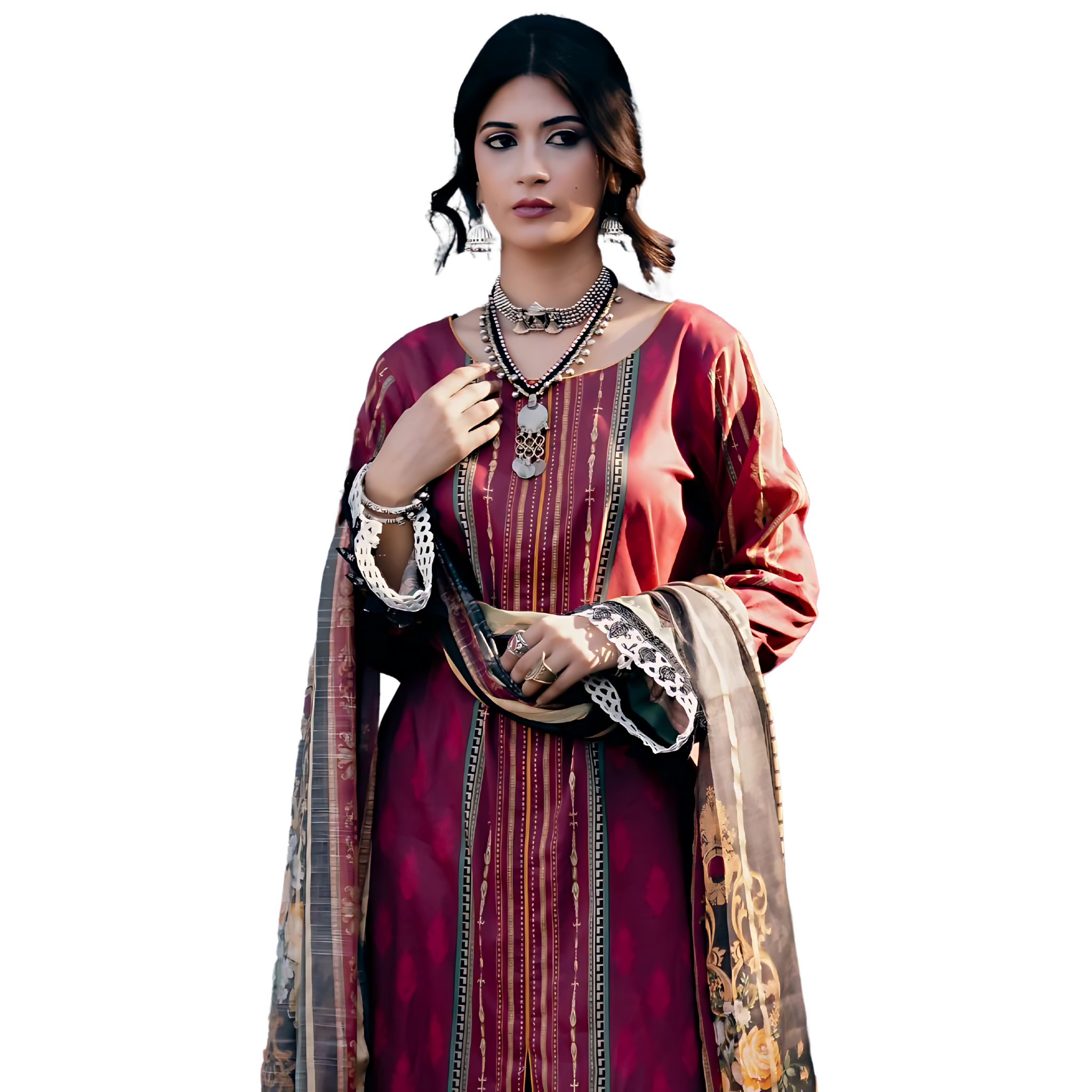 Unstitched Lawn Suit