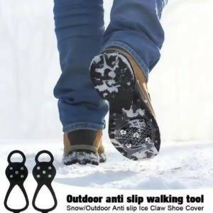 5 Studs Anti Skid Ice Snow Camping Walking Shoes Winter Safety Boots