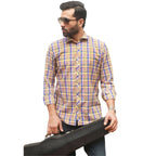 Cantaloupe Check Flannel Shirt