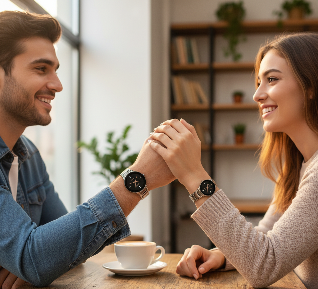 POSITIF Couple Watch Matching His and Her Set