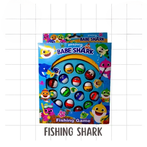 Kids Fishing Game Baby Shark Toy Fish Catching Play Set for Children