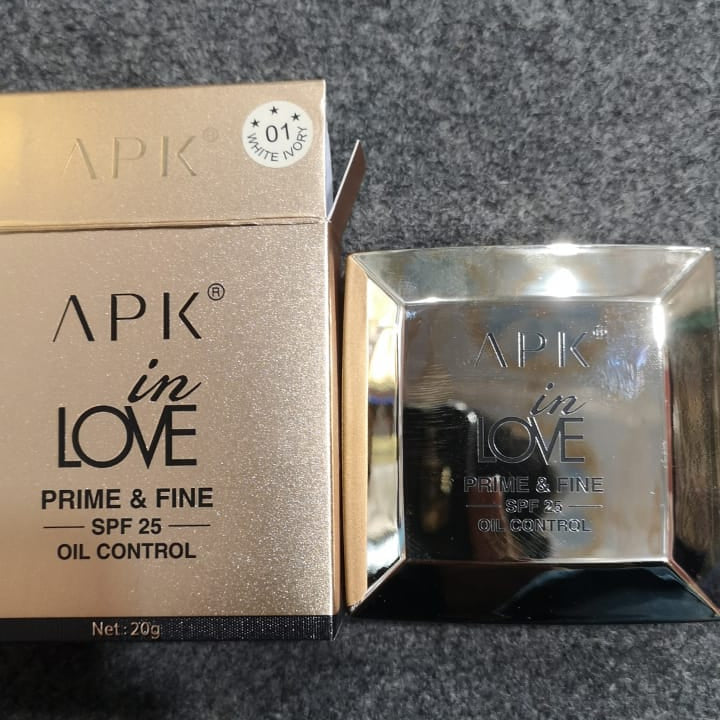 APK In Love Prime And Fine SPF 25 Oil Control Powder Providing Smooth Finish With Sun Protection - 20g
