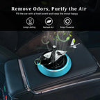 Solar Powered Car Aroma Diffuser, Helicopter Design Air Freshener Perfume for Dashboard