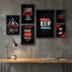 Inspirational Quote Wooden Frames for Home Office Gym