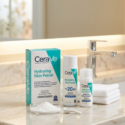 CeraVe Hydrating Skin Polish, Dual-Action Exfoliation & Hydration, for Softer Skin