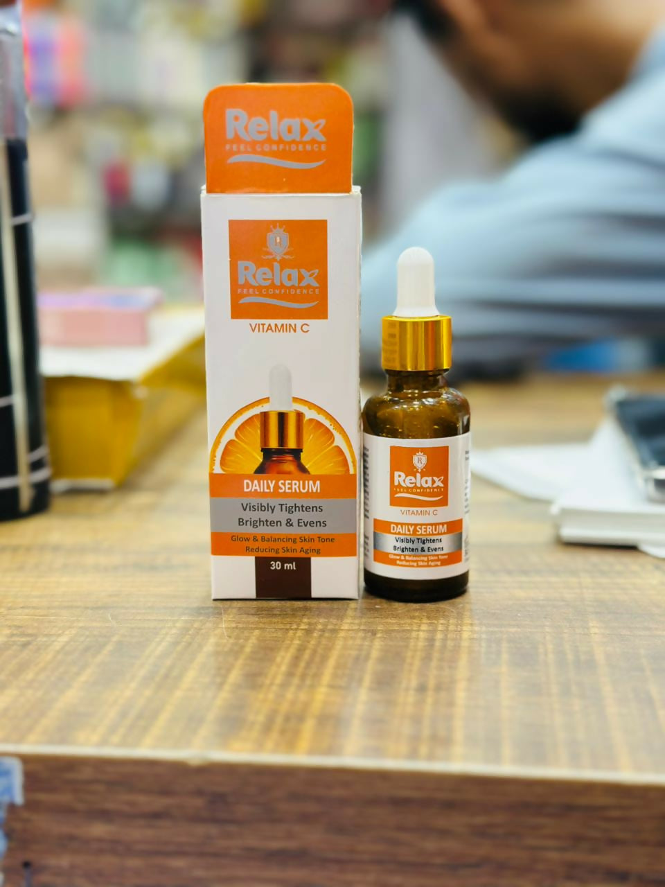 Relax Vitamin C Daily Serum - 30ml | Visibly Brightens, Evens Skin Tone, and Reduces Aging Signs for a Radiant, Youthful Glow