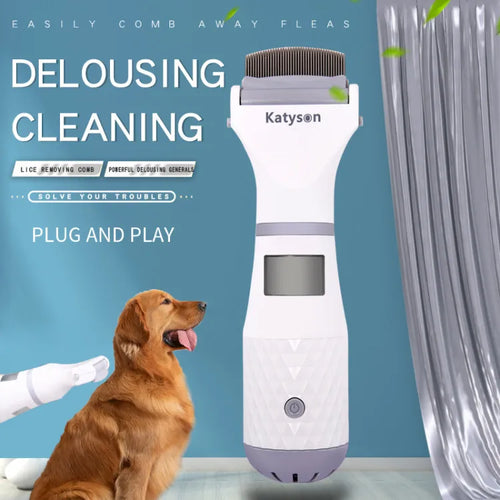 Electric Pet Hair Cleaning Comb Dog Cat Grooming Tool
