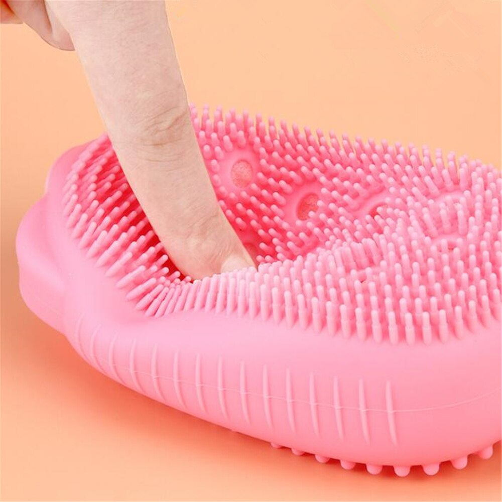Body Scrubber, Silicone, Bath Massage Brush for Shower