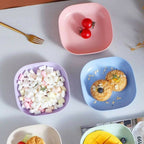Pack of 10 Durable Plastic Plates – Reusable Dining & Serving Plates Set | Kitchen Tableware | Random Color