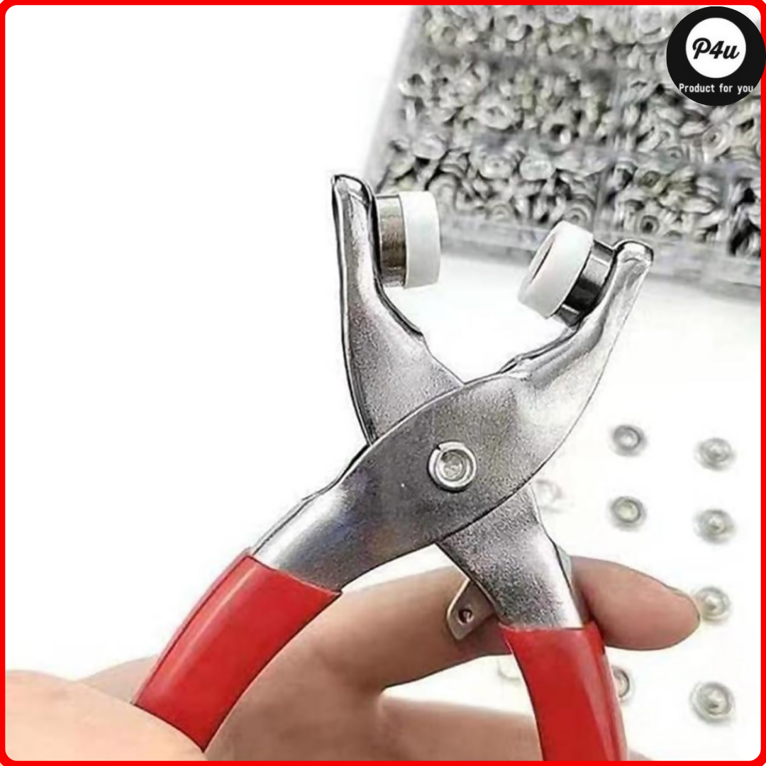 Hollow Metal Snap Button Set,Snap Fasteners,with Pliers,Leather Snap Buttons for Jeans Pockets