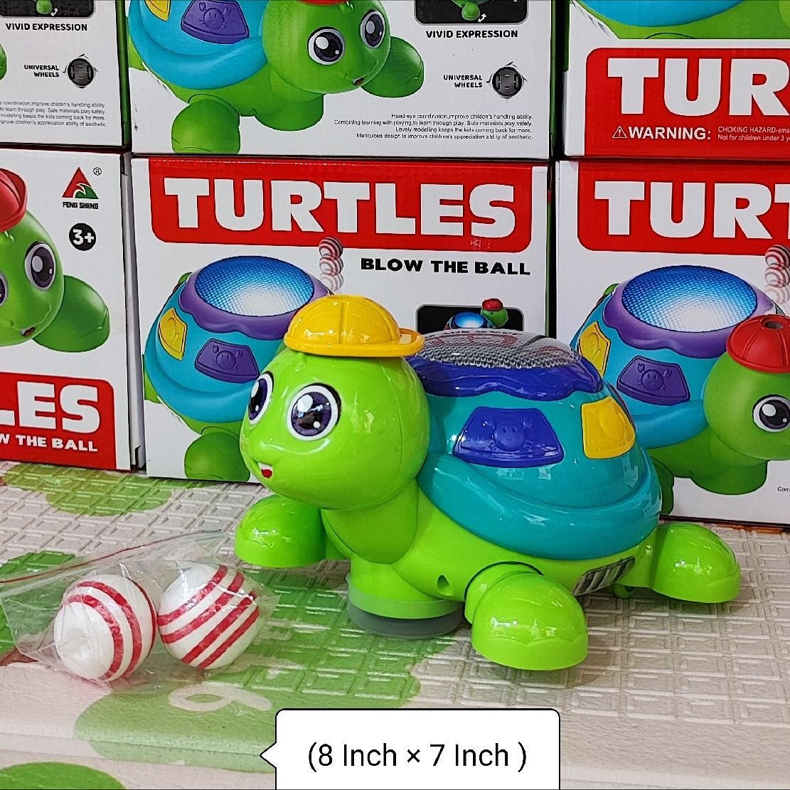Blow The Ball Turtle Interactive Toy, Fun Interactive Play for Kids