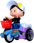 Musical Stunt Tricycle Toy Bike, 360° Rotation & Flashing Lights