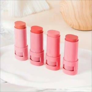 High-Pigment Matte Blush Stick – Long-Lasting, Water-Resistant & Blendable Contour Balm – Random Shades – Pack Of 02