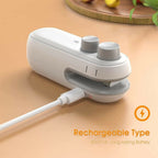 1 Pc Mini Heat Sealing Machine 2-In-1 Cutter & Sealer With USB Cable