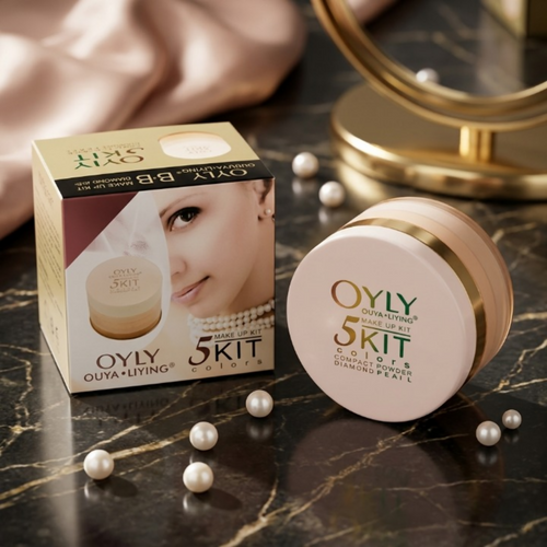 OYLY 5 In 1 Compact Face Powder Kit With 5 Shades